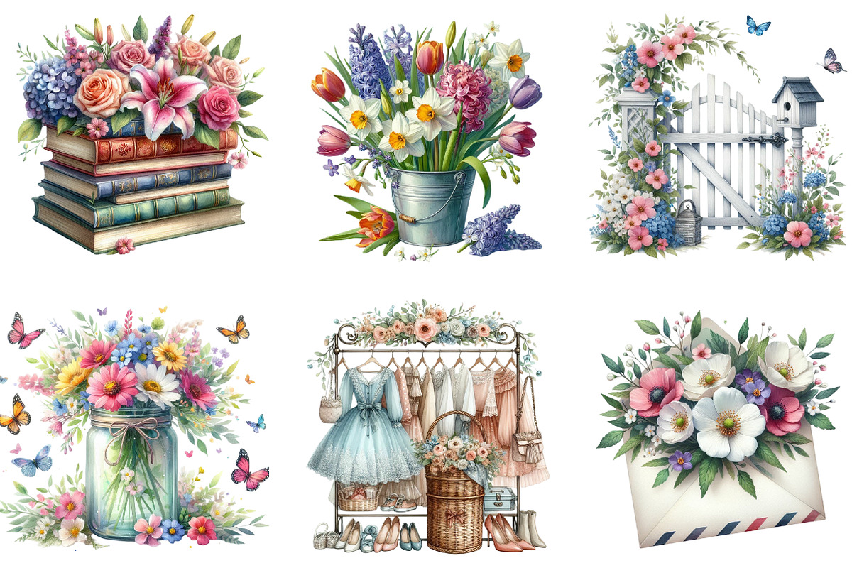 Hawaiian Summer Sublimation Clipart,, a Seasonal Illustration by DreamArtGraphic (Photo 2 of 4)