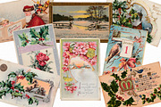 Authentic 1900's Holiday Postcards, an Object Graphic by patternpop studio (Thumbnail 2 of 3)