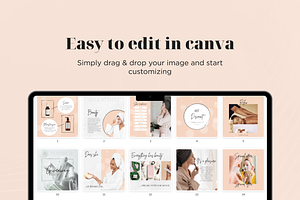 Instagram Beauty Canva Template