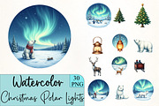 Christmas Polar Lights Clipart, an Illustration by CrexoraLab (Thumbnail 1 of 5)