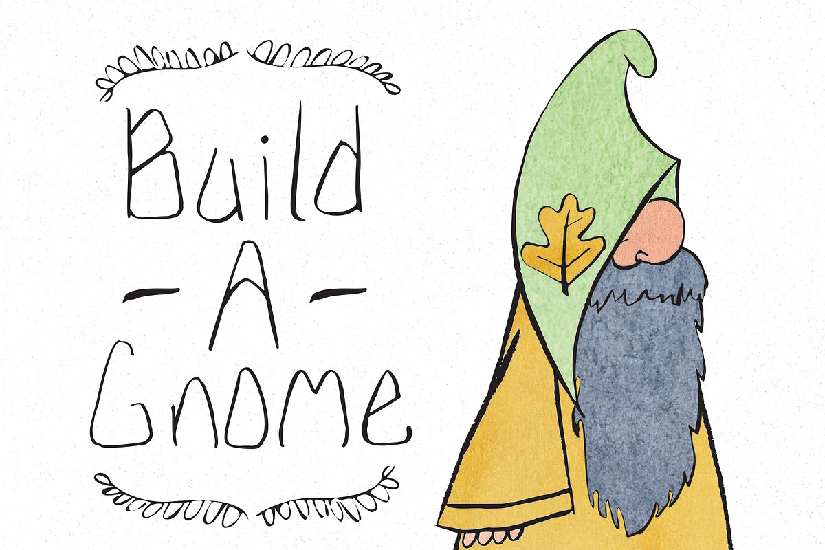 Build A Gnome Character Kit, a Person Illustration by Maria J. Black Studio (Photo 1 of 11)