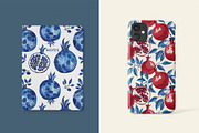 Blue Pomegranates Patterns, a Pattern Graphic by Ninterints (Thumbnail 12 of 19)