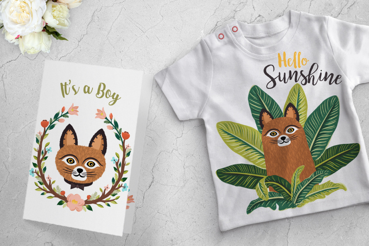 Big Meow Set. Cute Cats Prints, an Animal Illustration by Dasha_D (Photo 4 of 9)