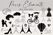 Paris Element SVG Bundle, an Object Illustration by IllustratorAnnie (Thumbnail 1 of 5)