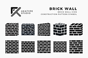 Brick Wall Icon Vector, an Icon by Akatype Studio (Thumbnail 1 of 3)