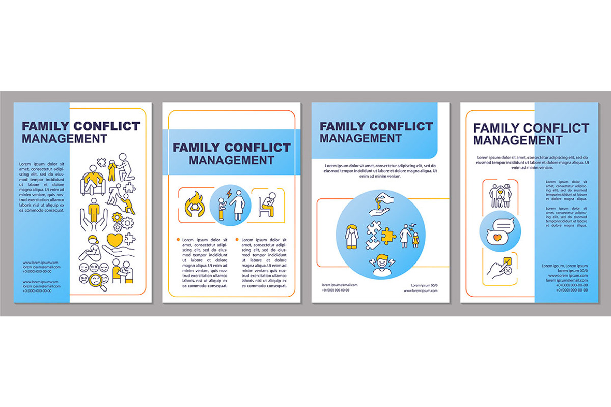 Family conflict management brochure, a Brochure Template by IMG Visuals