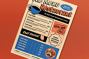 Cream Retro Vintage Food Menu, a Flyer Template by graphicook (Thumbnail 3 of 4)