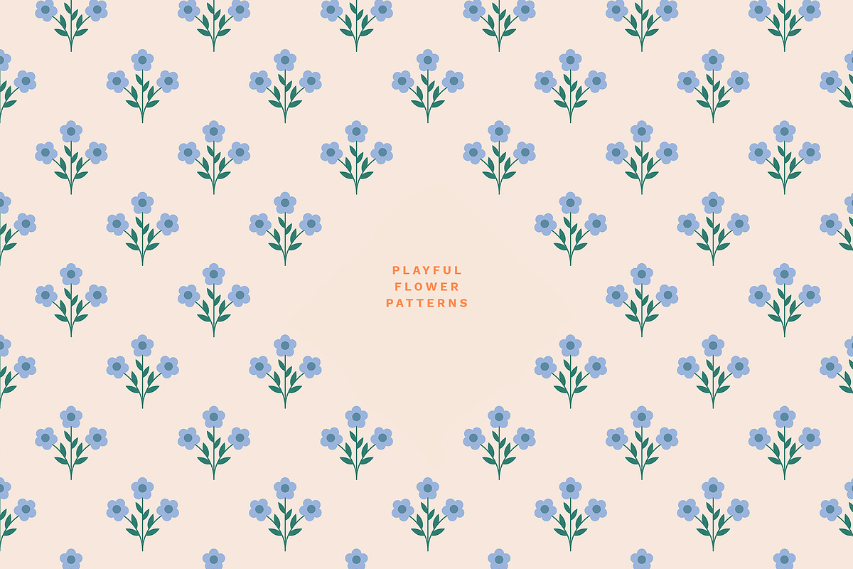 Blossom - Patterns, Shapes & Frames, a Pattern Graphic by Basia Stryjecka (Photo 4 of 35)