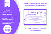 Thank you card template canva, a Card Template by DesignArts (Thumbnail 1 of 4)