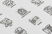Laundry Service | 16 Thin Line Icons, an Outline Icon by Alex Blogoodf (Thumbnail 8 of 11)