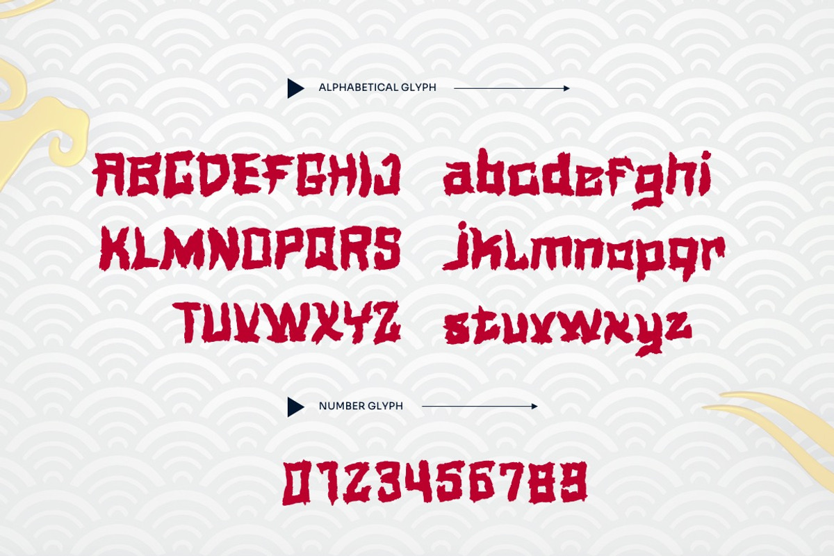 Ichithawa - Textured Japanese Font, a Handwritten Font by Dhabee (Photo 15 of 15)
