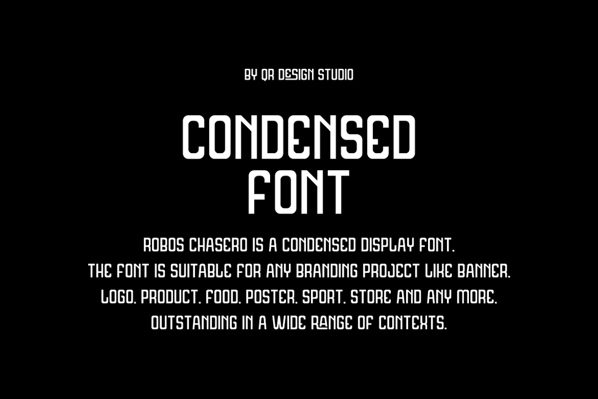 Robos Chasero Tall & Condensed Font preview 4