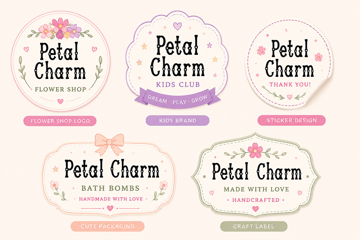Petal Charm, a Script Font by Wow Magic (Photo 4 of 5)