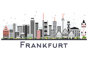 Frankfurt Germany City Skyline