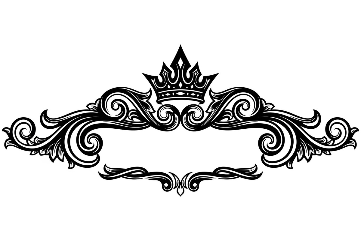 Vintage Crown Ornament Bundle, an Illustration by Designer_Momina (Photo 20 of 31)