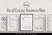 Real Estate Business Plan Template, a Marketing Template by HelloKarla (Thumbnail 1 of 6)