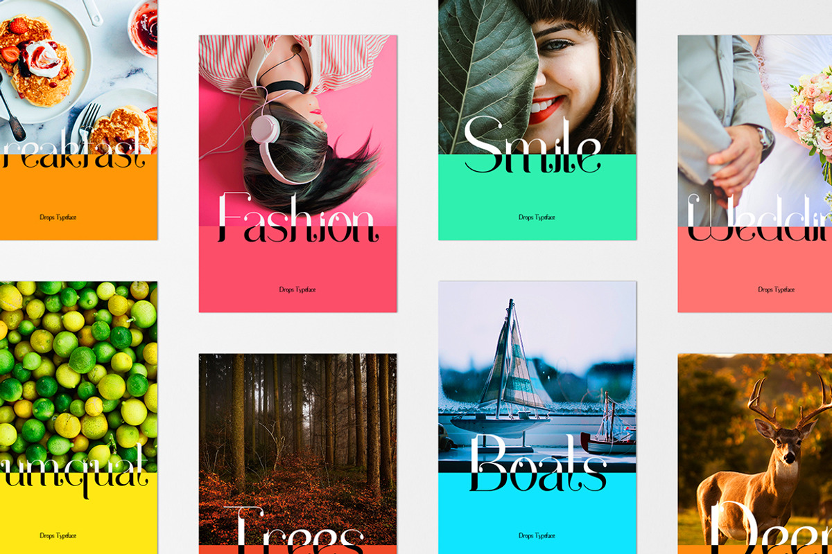 Drops Typeface preview 8