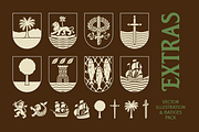 SFC Crest Pier - Duo Font + Extras, a Handwritten Font by Skilline Supply Co. (Thumbnail 8 of 15)