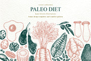 Paleo Diet Vector Collection, a Food Illustration by Lubov Illustrations Shop (Thumbnail 1 of 7)