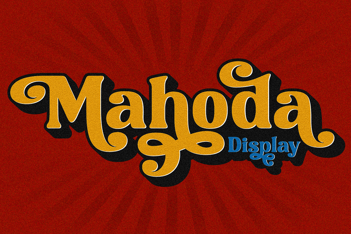 Mahoda Display Retro Serif Font, a Serif Font by Multype Studio (Photo 11 of 11)