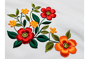 Embroidered Flower Flowers, a Background Graphic by IrySha (Thumbnail 6 of 8)