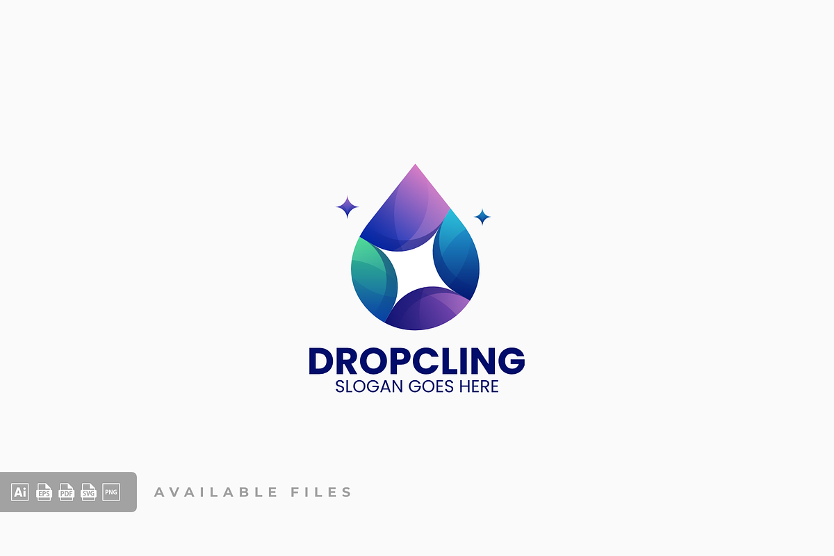 Dropcling Gradient Colorful Logo, a Branding & Logo Template by ivan_artnivora