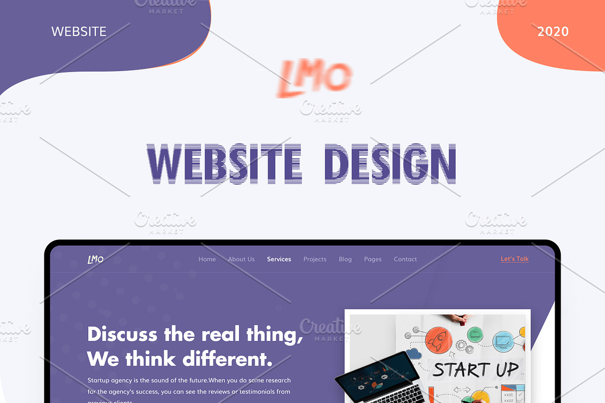 Startup Agency Landing Page, a Landing Page Template by Sujun Baidyaa (Photo 2 of 3)