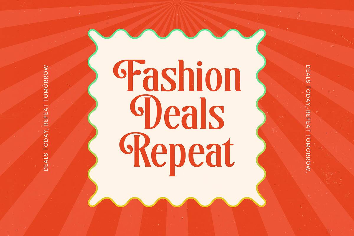Sunkis Groovy Retro Display Font, a Serif Font by timelesstype.co (Photo 16 of 20)