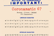 Coronamatic 67, a Serif Font by Cody Dennison (Thumbnail 3 of 7)