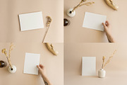 Beige - 5x7 Card Mockup Bundle, a Product Mockup by Salt Color Studio (Thumbnail 8 of 13)