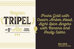 Hops And Barley Font Collection