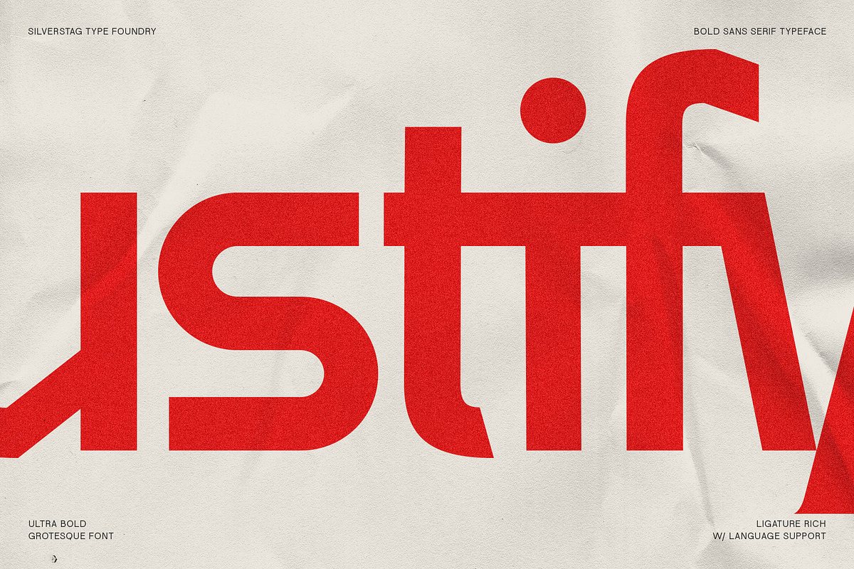 Baroque Grotesk - Ultra Bold Font, a Sans Serif Font by SilverStag Type Foundry (Photo 16 of 20)