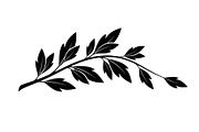 Botanical Leaf Silhouette Bundle, an Illustration by yasushie (Thumbnail 40 of 51)
