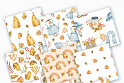 Watercolor Autumn Seamless Patterns, a Pattern Graphic by SvetaArtStore (Thumbnail 4 of 7)