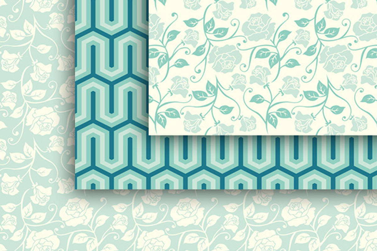 18 Versailles style papers + frames, a Pattern Graphic by CLIPART GARDEN (Photo 4 of 5)