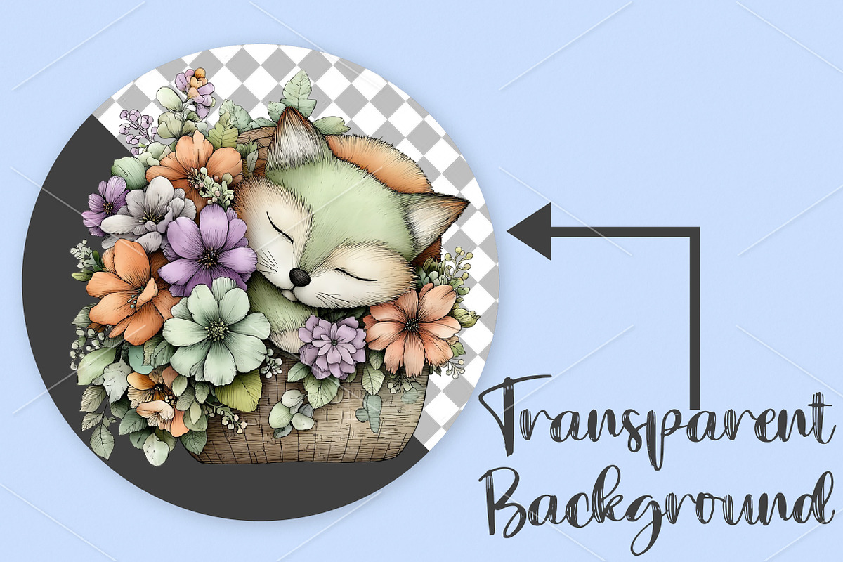 Whimsical Animals Cute Spring PNG, an Illustration by Canvas Craft (Photo 2 of 6)