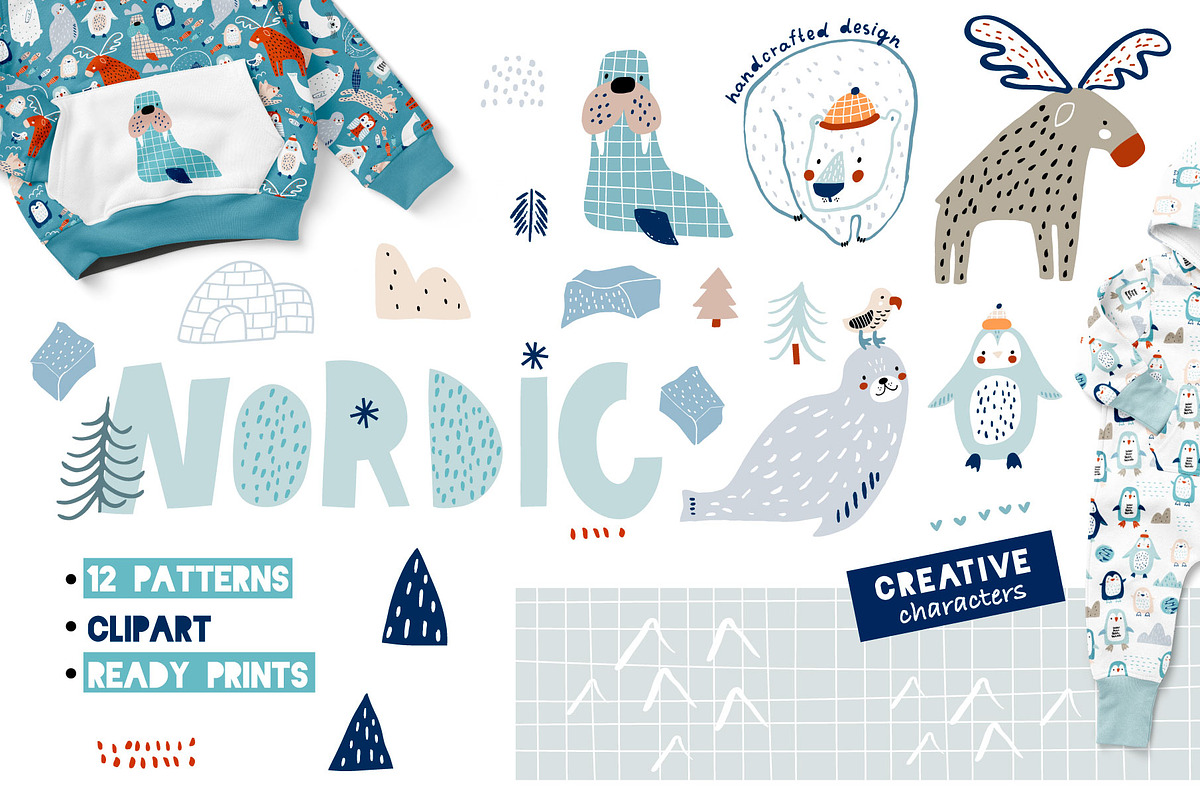 Nordic. Graphic collection, a Pattern Graphic by solmariart (Photo 1 of 11)