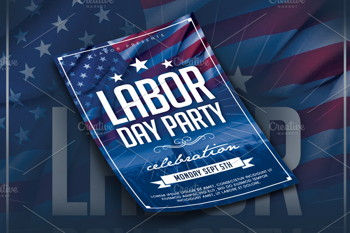 Labor Day Flyer, a Flyer Template by AyumaDesign (Photo 2 of 2)