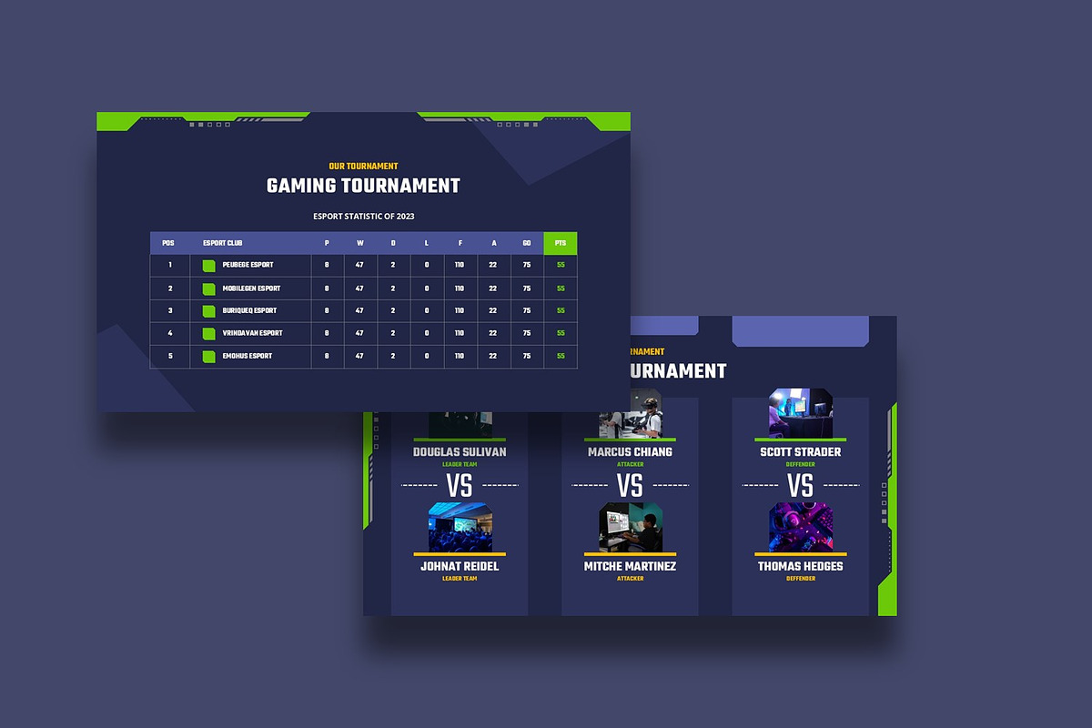 Gaming Tournament Presentation, a Presentation Template by BumbleGraph Studio (Photo 2 of 4)