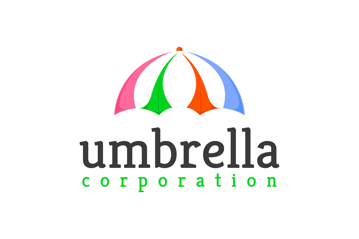 simple umbrella vintage silhouette, a Branding & Logo Template by Pyruos ID