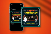 Halloween Greeting Card, a Card Template by graphicook (Thumbnail 2 of 4)
