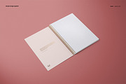 A4 Notebook Mockup Set (square holes, a Stationery Template by creatsy5 (Thumbnail 7 of 14)