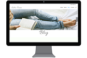 White Floral: Divi Site for Authors, a WordPress Template by Branding with Intent (Thumbnail 6 of 6)