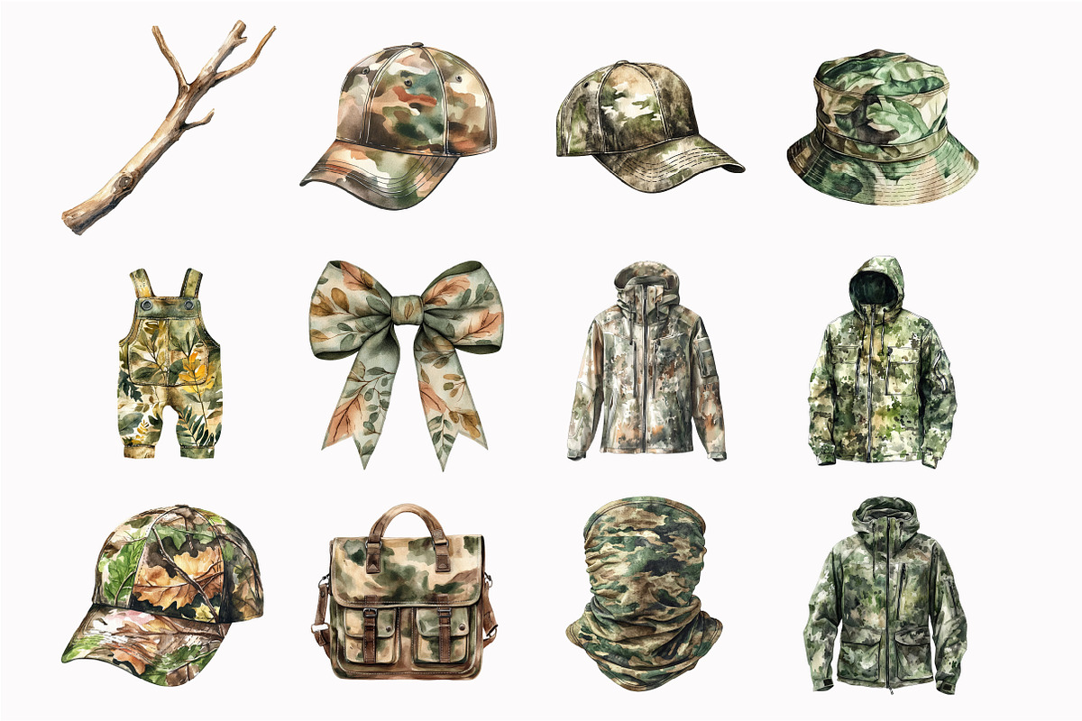 Hunting And Fishing Clipart, an Illustration by Design Market (Photo 4 of 5)