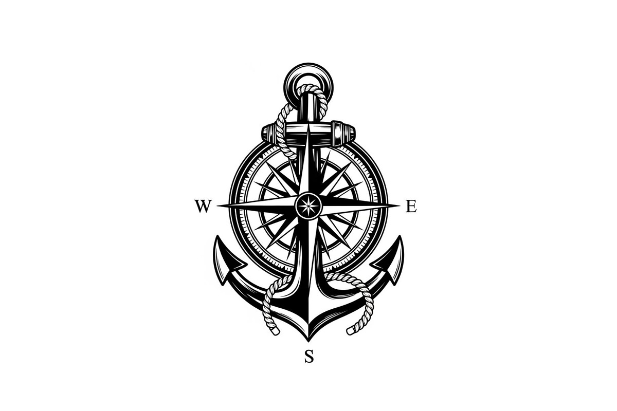 Nautical Anchor Compass Bundle, an Illustration by Creativeshirt (Photo 8 of 31)