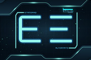 Begstick Modern Futuristic Font, a Sans Serif Font by Drizy (Thumbnail 4 of 9)