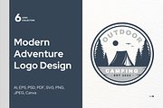6 Modern Adventure Logo Designs, a Branding & Logo Template by Brand_Hero (Thumbnail 1 of 5)