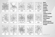 Germany City Street Maps - Print Art, an Illustration by AdrianDragne (Thumbnail 7 of 10)