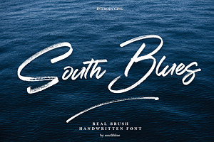 South Blues, a Script Font by Cepeye
