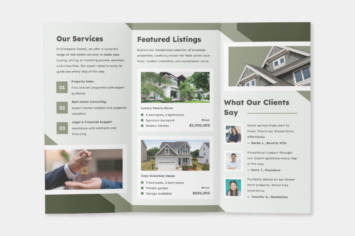 Real Estate Trifold Brochure, a Brochure Template by twinstd (Photo 3 of 3)